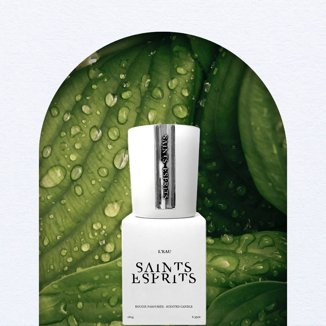 Saints Esprits - L'EAU - Bougie parfumée (Cuir et citron vert)