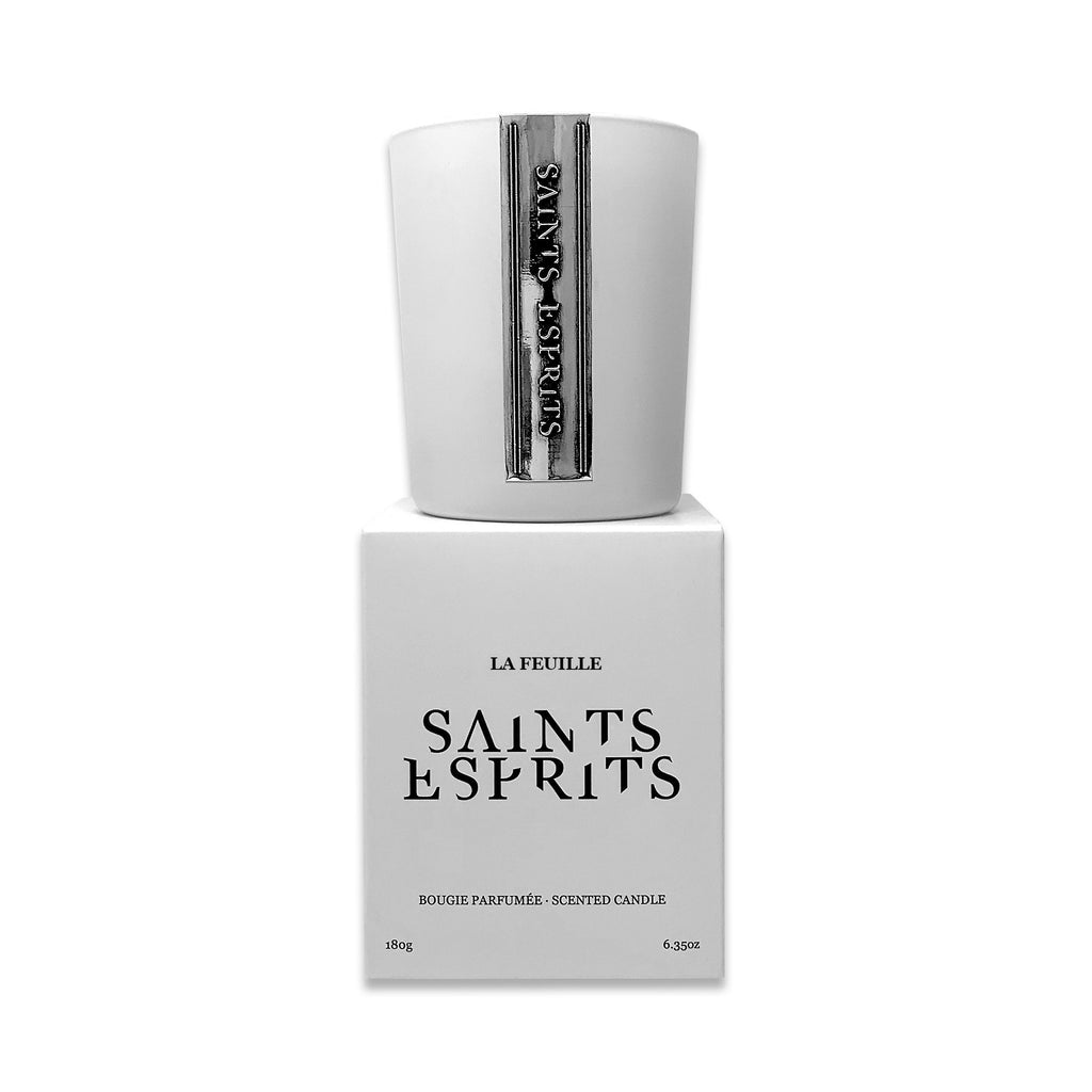 Saints Esprits - LA FEUILLE - Bougie parfumée (Thé vert et feuille de rosier)
